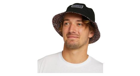 Chapeau reversible unisexe dharco leopard noir