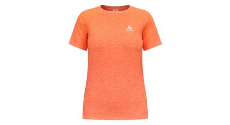 Camiseta de manga corta sin costuras para mujer odlo essentials coral