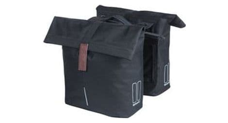 Basil city double bicycle bag mik black