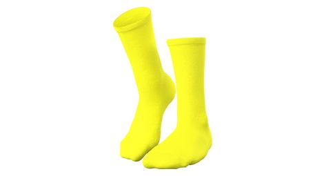 Chaussettes de cyclisme respirantes - jaune fluo