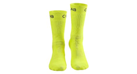 Chaussettes de Cyclisme/Running Respirantes - Jaune Fluo