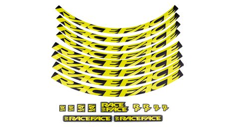 Race Face Wheels Kit Aufkleber Neongelb