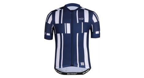 Maillot de cyclisme femme navy blanc/noir