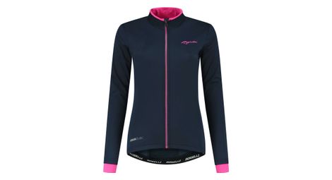 Veste Velo Hiver Rogelli Essential - Femme - Bleu/Rose