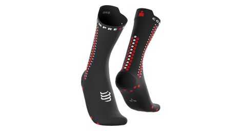 Calcetines Compressport Pro Racing V4.0 Bike Ironman 2026 Negro/Rojo