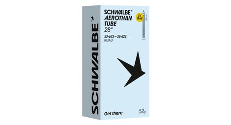 Leichter Schwalbe Aerothan Road SV15AE Schlauch 700 mm, Presta, 80 mm