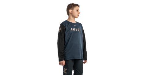 Maillot manches longues animoz wild bleu enfant