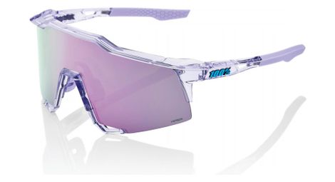Lunettes 100% Speedcraft Violet Translucide - Verre HiPer Miroir Violet