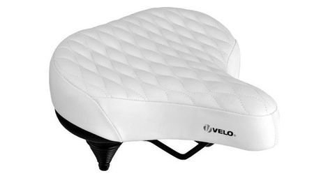 Selle de vélo selle confort dames/gens - mousse unisexe blanc