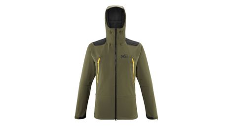 Veste softshell millet k absolute shield khaki