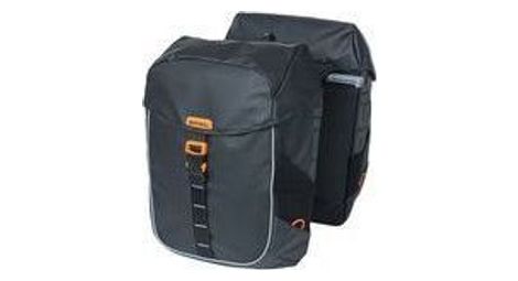 Basil Miles Tarpaulin Mik - Sac à vélo double, noir, imperméable, 34 litres