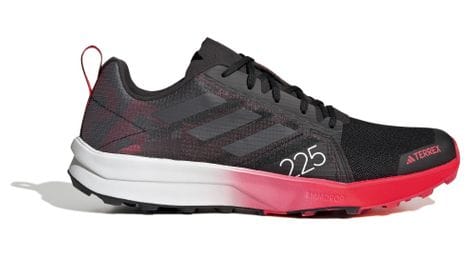 Adidas terrex speed flow trail shoes black / red 46