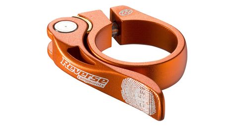 Collier de selle reverse long life 34.9 mm orange