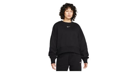 Sweat manches longues femme nike sportswear phoenix fleece noir