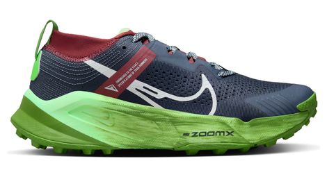 Nike zoomx zegama trail running donna blu verde 40.1/2