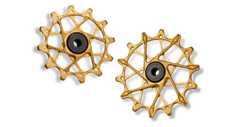 Paire de galets de dérailleur garbaruk pour sram 11/12v or