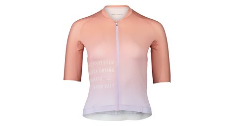 Maillot manches courtes femme poc pristine print degrade violet