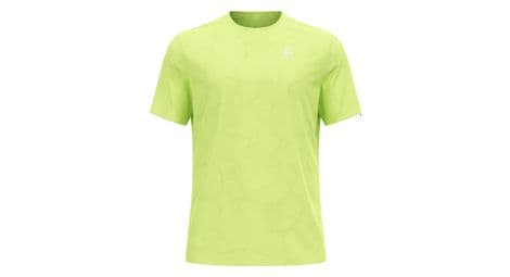 Maillot manches courtes odlo zeroweight engineered chill tec jaune