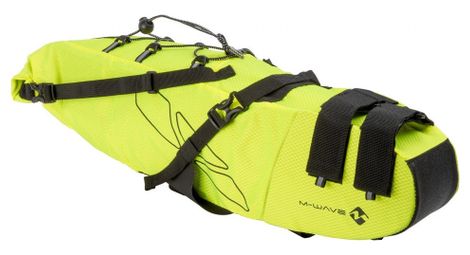 M-wave sacoche rough ride l 11 litres nylon jaune/noir