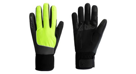 Gants de vélo hiver -  hommes femmes - jaune - rogelli essential hi vis