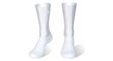 Chaussettes aero anti-dérapant silicone - whiteline