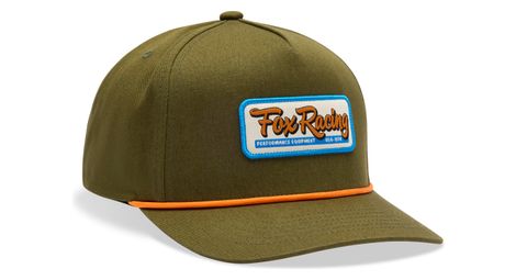Casquette fox equipped snapback vert