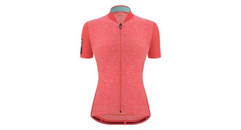 Maillot santini colore puro mujer mangas cortas rosa