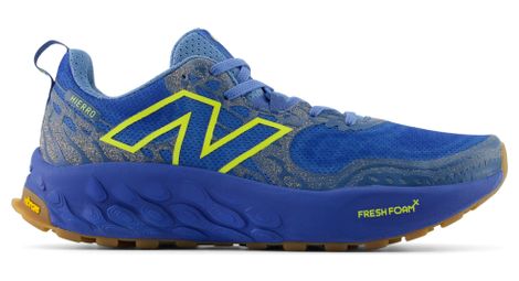 New balance fresh foam x hierro v8 blue yellow men's trail shoes 42.1/2