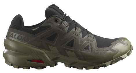 Salomon Speedcross 6 GTX trailschoenen voor heren, kaki/zwart