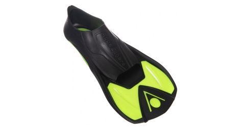 Paire de palmes aquasphere microfin noir jaune enfant