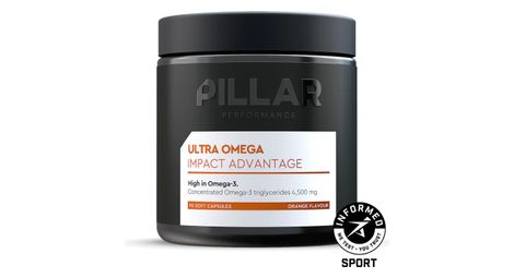 Pillar ultra omega dietary supplement orange 90 gelules