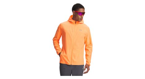 Veste Imperméable Under Armour Velociti Pro Storm Orange Homme