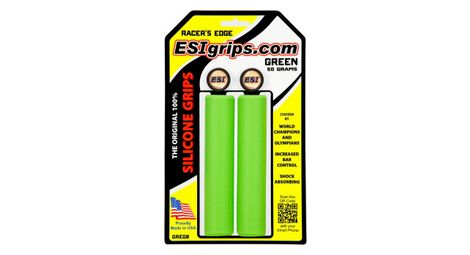 Coppia di verde 30 millimetri esi grips silicone racer's