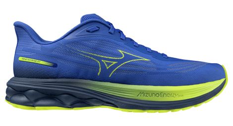 mizuno wave skyrise 7 running shoes blue yellow men s