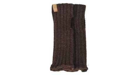 Ivanhoe chauffe mains en laine tricotee nls gaters grain de cafe marron