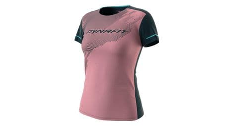 Camiseta de manga corta dynafit alpine rosa para mujer