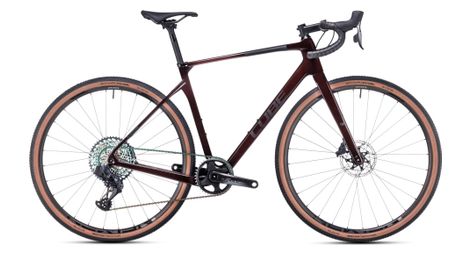 Bicicleta gravel cube nuroad c:62 slt sram xx1 eagle axs/force etap axs 12v 700 mm liquid red