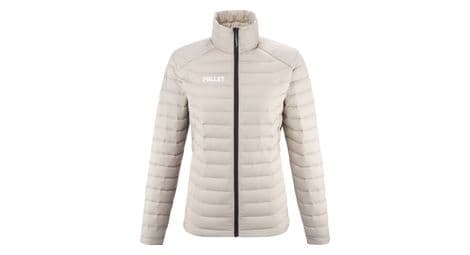 Chaqueta de plumon millet evole light 700 beige para mujer