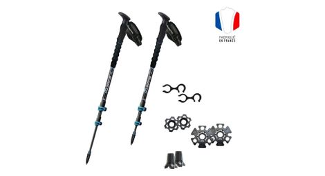 Bâton grande randonnée télescopique - b-light carbone mk2 - rubis