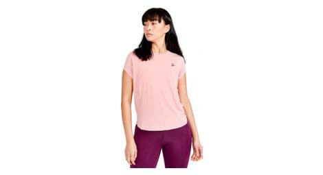 Maillot manches courtes femme craft pro charge rose 