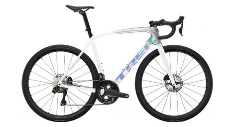 Vélo de route trek emonda sl 7 shimano ultegra di2 12v 700 mm blanc / quicksilver 2023