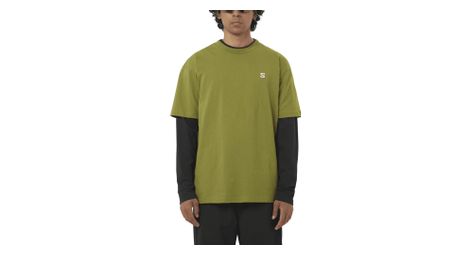 Salomon Round Logo Graphic T-Shirt Grün Herren