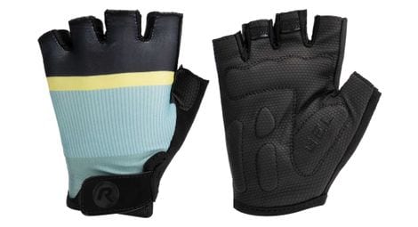 Gants velo rogelli impress ii - femme - menthe/jaune/noir