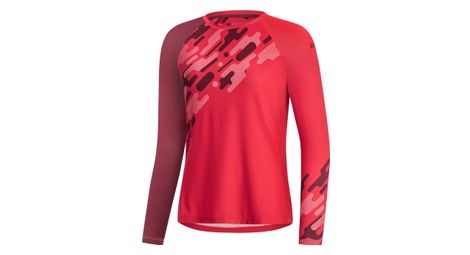 Gore c5 women trail ls jersey hibiscus roze/kastanje rood