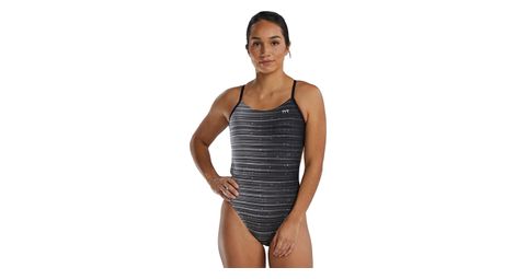 Traje de baño tyr durafast elite speedwarp cutoutfit mujer gris