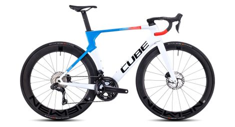 Cube litening aero c:68x race race racefiets shimano ultegra di2 12s 700 mm teamline grijs blauw rood 2024