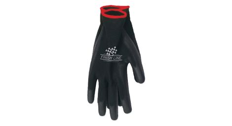 Paire de gants d'atelier finish line mechanic grip noir