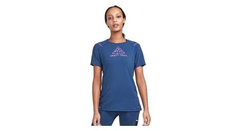 Camiseta de manga corta craft pro trail hypervent azul mujer