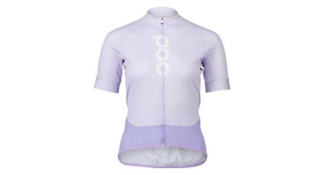 Maillot manches courtes femme poc essential road logo violet