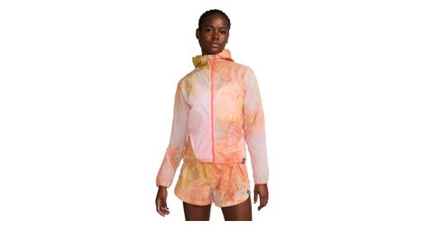 Chaqueta cortavientos nike dri-fit trail repel mujer rosa naranja xs